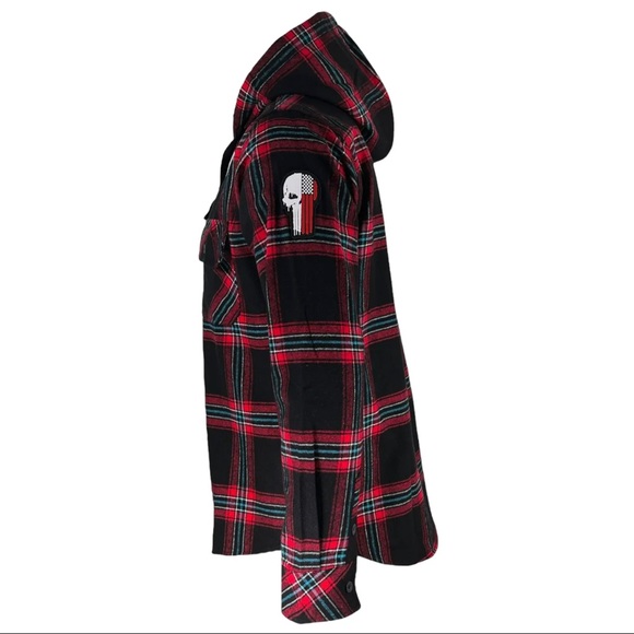 Howitzer Style Men's Button Down Flannel Tactics Military Grunt MFG - Picture 5 of 12